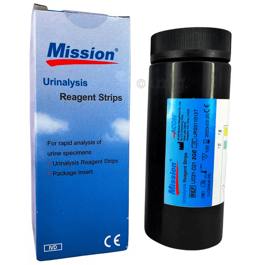 5 x Acon Mission 2P Urine Strip - Pack of 100 Strips