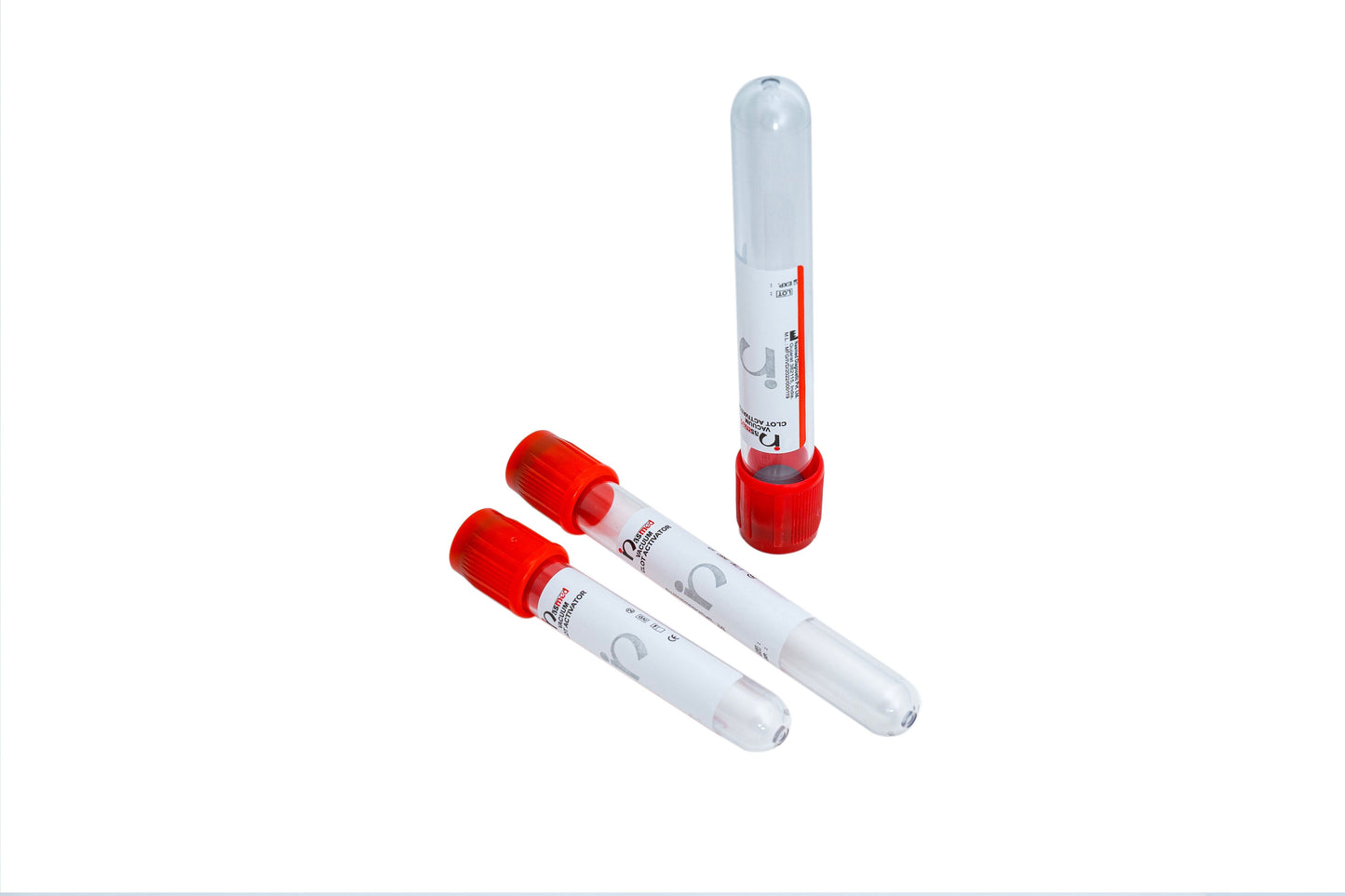 Nasmed Clot Activator Vacuum Blood Collection Tube - 2ml Pack of 100 Tubes (NVCL2)