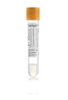 10 x Greiner Samplix Serum Clot Activator With Gel 4ml Dark Yellow Cap Pull Type 554201 Box of 100 Tubes