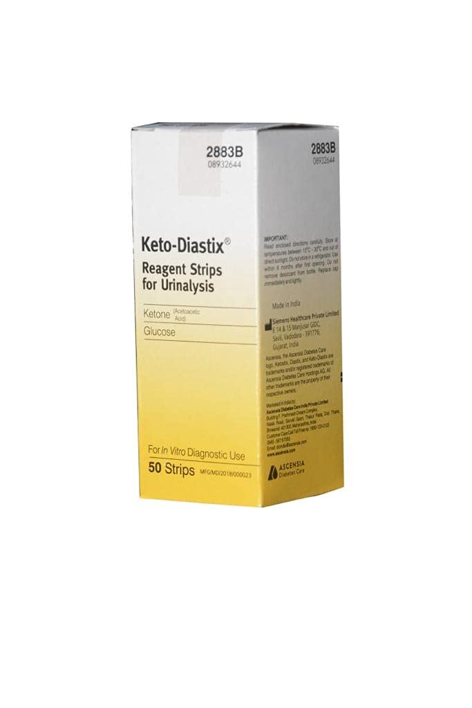 3 x Siemens Glucose+Ketone Urine Strips - Pack of 50 Strips