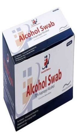 10 x Swastik Medica Alcohol Swab - Pack of 100
