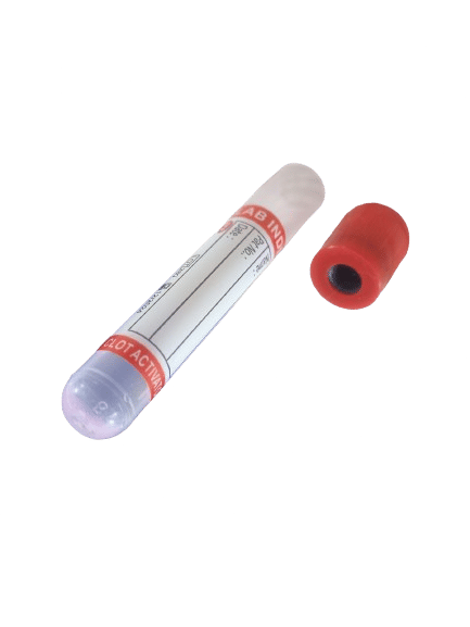 5 x Lab India Clot Activator Non Vaccum Blood Collection Tube - 2ml Pack of 100 Tubes