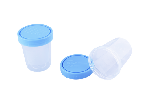 Curdia Urine Container Non Sterile - 50ml Bulk Pack Pack of 100 Pieces