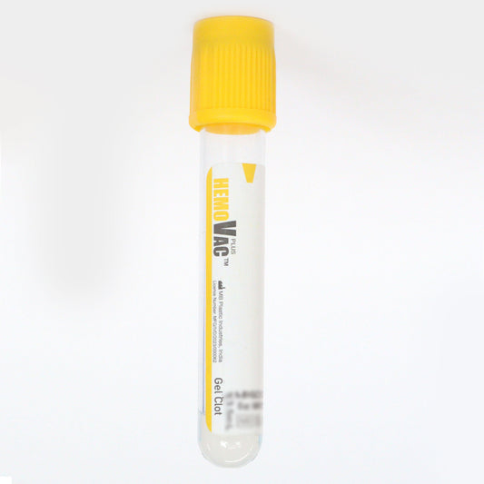 Hemovac Gel + Clot Activator Vacuum Blood Collection Tube - 4ml Pack of 100 Pieces