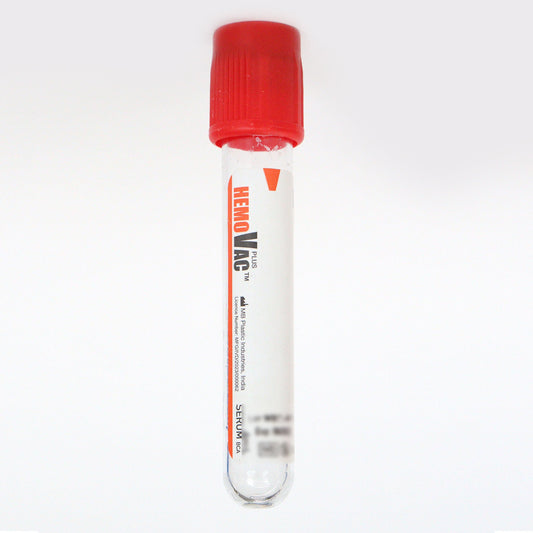 Hemovac Clot Activator Vacuum Blood Collection Tube - 4ml Pack of 100 Pieces